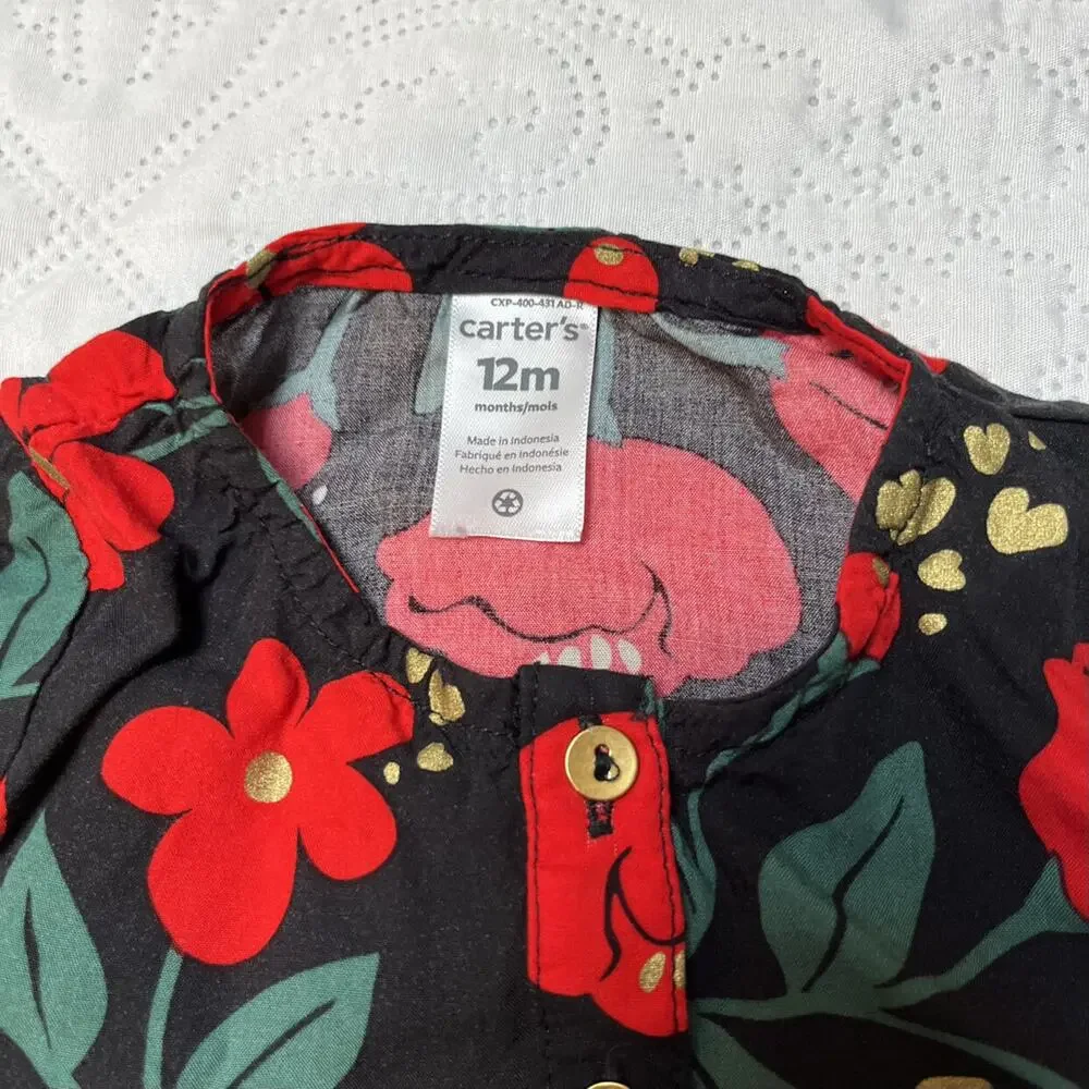 Carter's Winter Floral Top Size 12m
